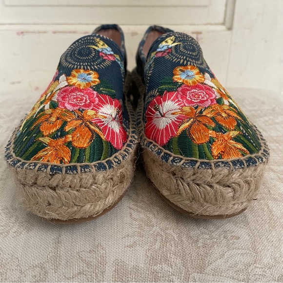 Johnny Was New Anemone Espadrille Slip Ons - Picture 3 of 12